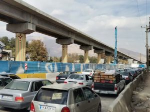 کلافِگی کرمانشاهیان پشت ترافیک پروژه تقاطع میدان سپاه